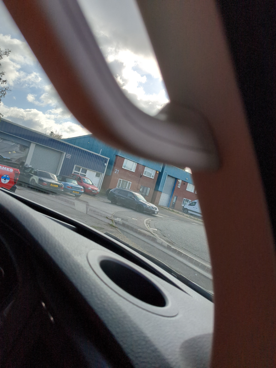 Driver dashcam inside vehicle